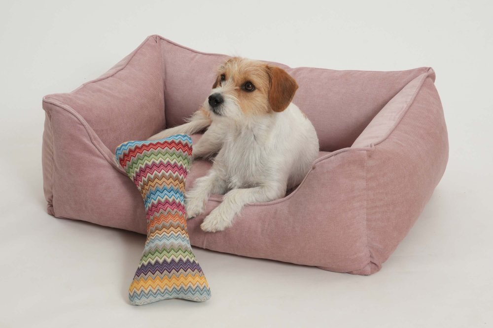 Dog Bed Abbey pink S 70 x 50 cm