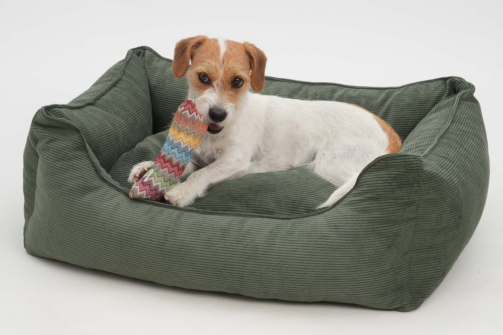 Dog Bed Chelsea Cord forrest green