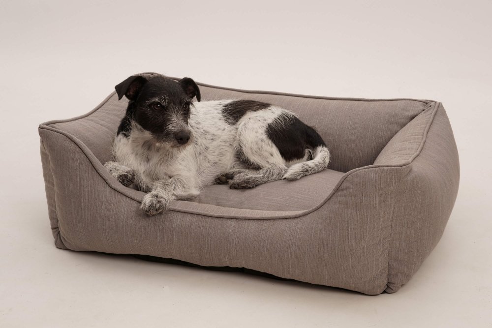 Dog Bed Linus taupe recycled
