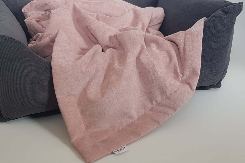 Dog blanket Abbey pink rosé