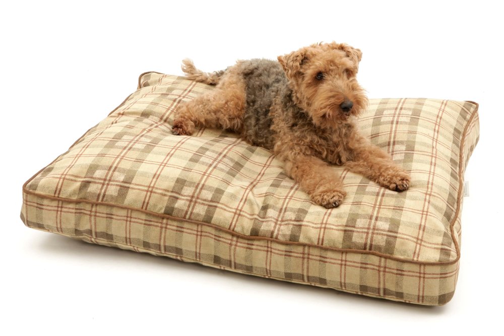 Dog Bed cushion Chester leaf American Vintage