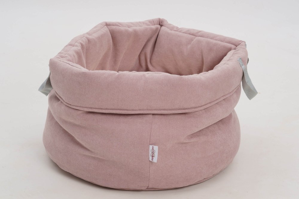 Dog Bed Shopper Little Basket Abbey pink