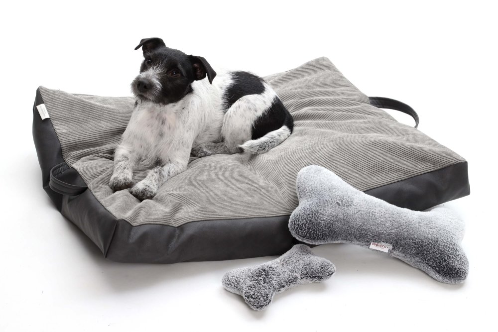 Dog Bed Cushion Travel Bed grey