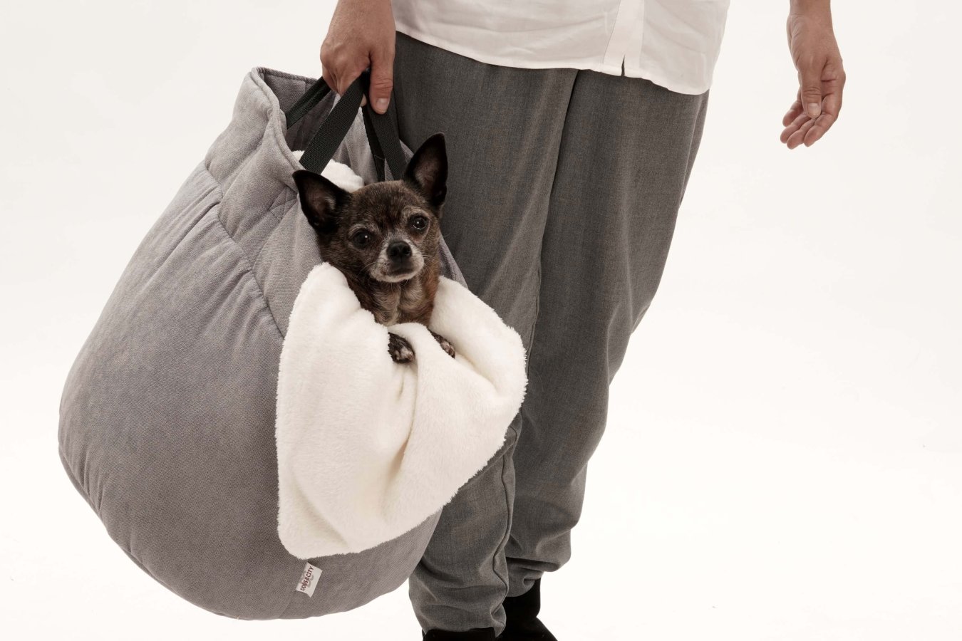 Hundekörbchen Shopper Little Basket grau