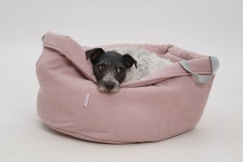 Mobile Preview: Dog Bed Shopper Little Basket Abbey pink