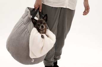 Mobile Preview: Hundekörbchen Shopper Little Basket grau